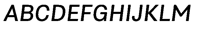 Asperia Maestro Medium Italic Font UPPERCASE