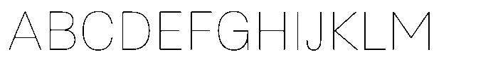 Asperia Thin Font UPPERCASE