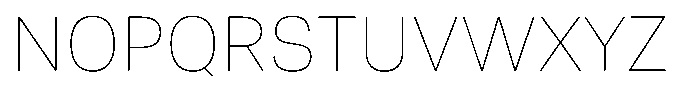 Asperia Thin Font UPPERCASE