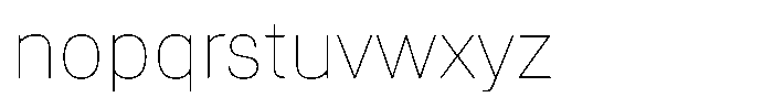 Asperia Thin Font LOWERCASE