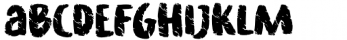 Asphalt Crack Regular Font LOWERCASE