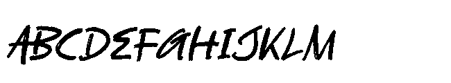 Asphalt Grunge Italic Font UPPERCASE