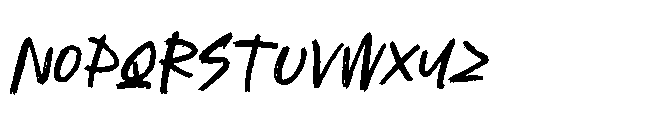 Asphalt Grunge Italic Font LOWERCASE