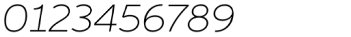 Aspira XWide Thin Italic Font OTHER CHARS