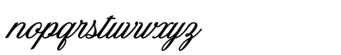 Aspire Pasque Script Bold Font LOWERCASE