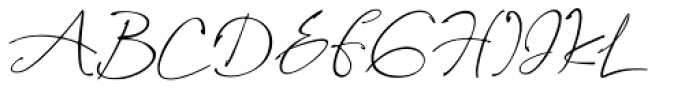 Assinatura Italic Font UPPERCASE