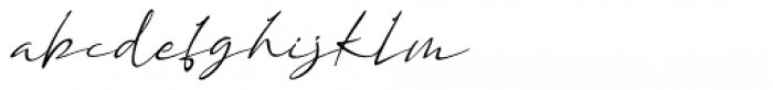 Assinatura Italic Font LOWERCASE