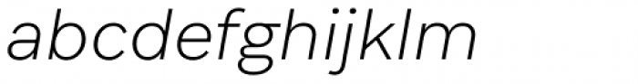 Associate Sans Extralight Italic Font LOWERCASE