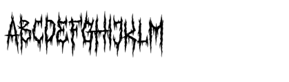 Astaroth Textura Regular Font UPPERCASE