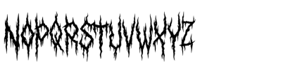 Astaroth Textura Regular Font UPPERCASE