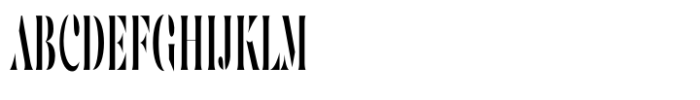 Astencil Condensed Font UPPERCASE