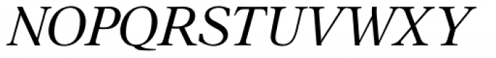 Aster Italic Font UPPERCASE