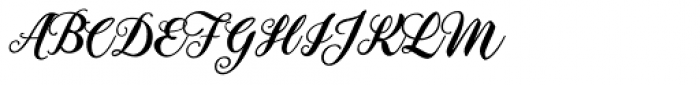 Aster Script Font UPPERCASE