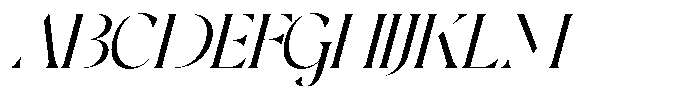 Asteral Classic Asteral Italic Regular Font UPPERCASE