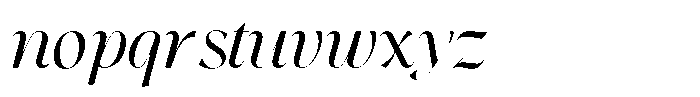 Asteral Classic Asteral Italic Regular Font LOWERCASE