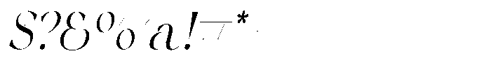 Asteral Classic Asteral Italic Scale Regular Font OTHER CHARS