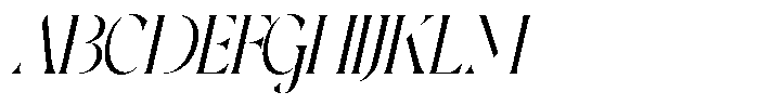 Asteral Classic Asteral Italic Scale Regular Font UPPERCASE