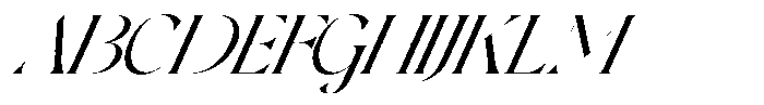 Asteral Classic Asteral Italic Slant Regular Font UPPERCASE
