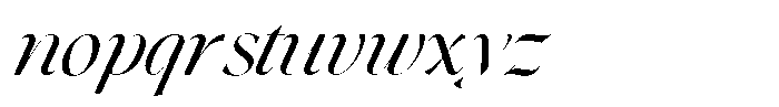 Asteral Classic Asteral Italic Slant Regular Font LOWERCASE