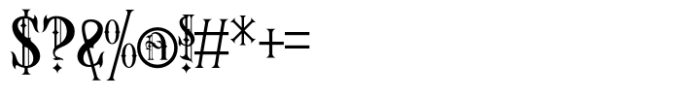Asteric Vintage Regular Font OTHER CHARS