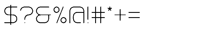 Asteron Offset Font OTHER CHARS