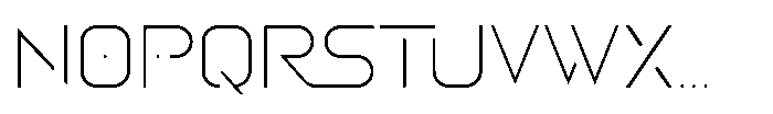 Asteron Offset Font UPPERCASE
