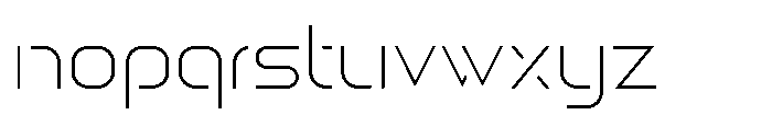 Asteron Offset Font LOWERCASE