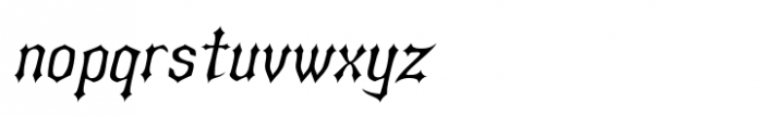 Asterx Expanded Oblique Font LOWERCASE