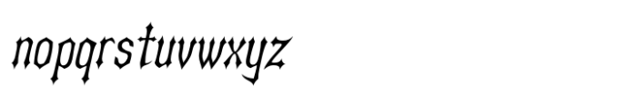 Asterx Oblique Font LOWERCASE