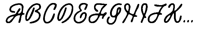 Asteza Blur Bold Font UPPERCASE