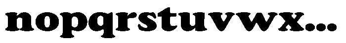 Astheric Black Expanded Font LOWERCASE