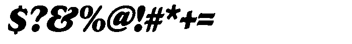 Astheric Black Semi Condensed Italic Font OTHER CHARS