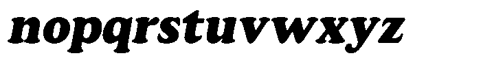 Astheric Black Semi Condensed Italic Font LOWERCASE