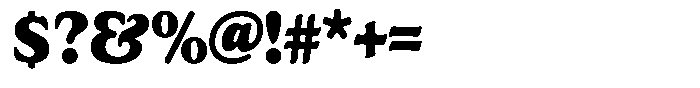 Astheric Black Semi Condensed Font OTHER CHARS