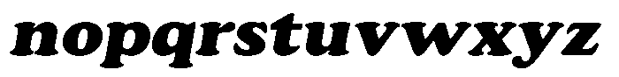 Astheric Black Semi Expanded Italic Font LOWERCASE