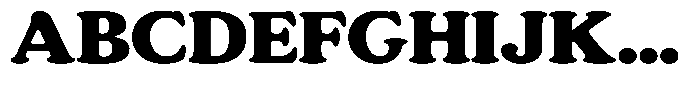 Astheric Black Semi Expanded Font UPPERCASE