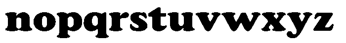 Astheric Black Semi Expanded Font LOWERCASE