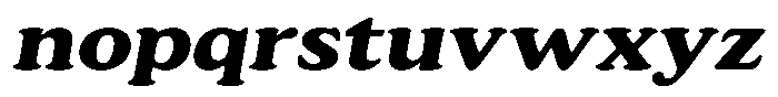 Astheric Bold Expanded Italic Font LOWERCASE
