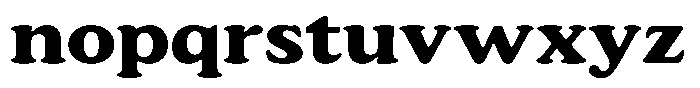 Astheric Bold Expanded Font LOWERCASE
