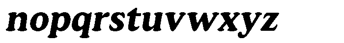 Astheric Bold Semi Condensed Italic Font LOWERCASE