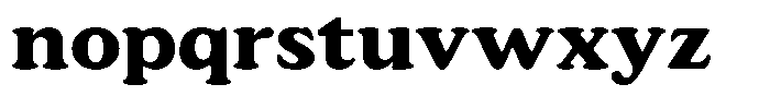 Astheric Bold Semi Expanded Font LOWERCASE