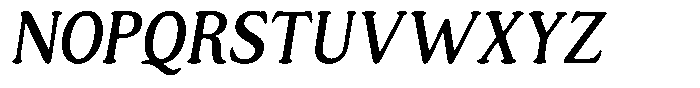 Astheric Condensed Italic Font UPPERCASE