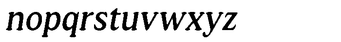 Astheric Condensed Italic Font LOWERCASE