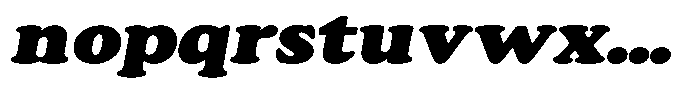Astheric Contrast Black Expanded Italic Font LOWERCASE