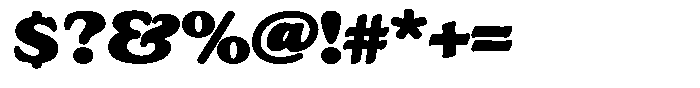Astheric Contrast Black Expanded Font OTHER CHARS