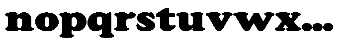 Astheric Contrast Black Expanded Font LOWERCASE