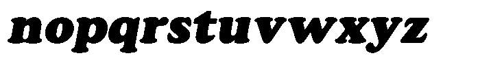 Astheric Contrast Black Italic Font LOWERCASE
