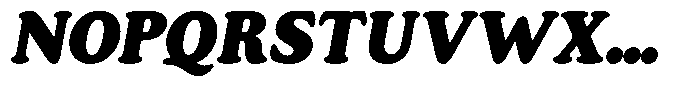 Astheric Contrast Black Semi Condensed Italic Font UPPERCASE