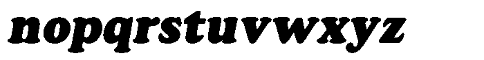 Astheric Contrast Black Semi Condensed Italic Font LOWERCASE