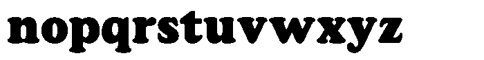 Astheric Contrast Black Semi Condensed Font LOWERCASE